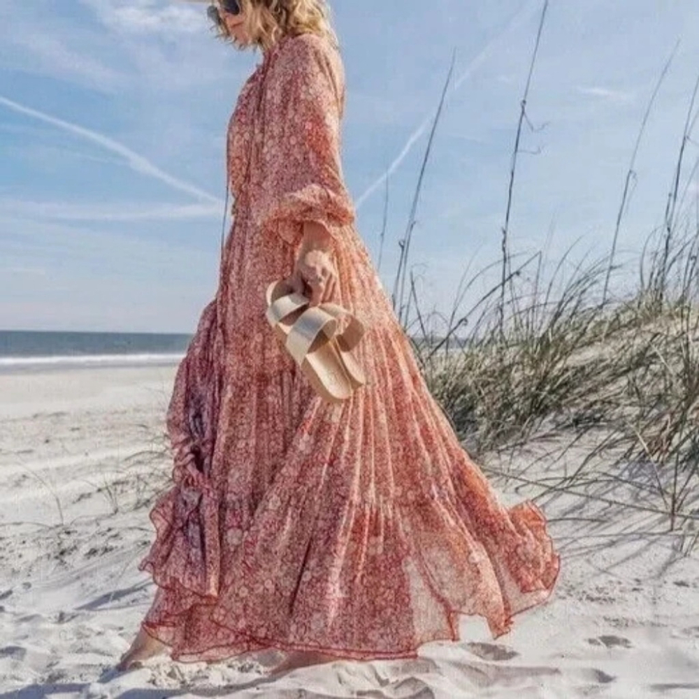Free People maxi tiered dress XS in EUC